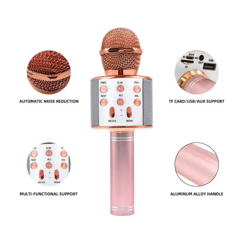 Bluetooth Karaoke Wireless Microphone