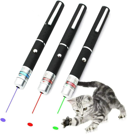 3 Packs 900Mile Laser Pointer Pen Green Blue Red Light Visible Beam Lazer