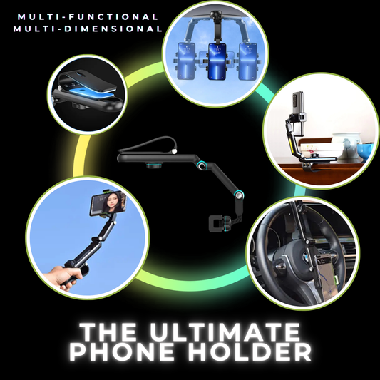 The Ultimate Phone Holder: Multi-Functional Car Mount/Selfie Stick/Content Creation/Vlogging/Travel