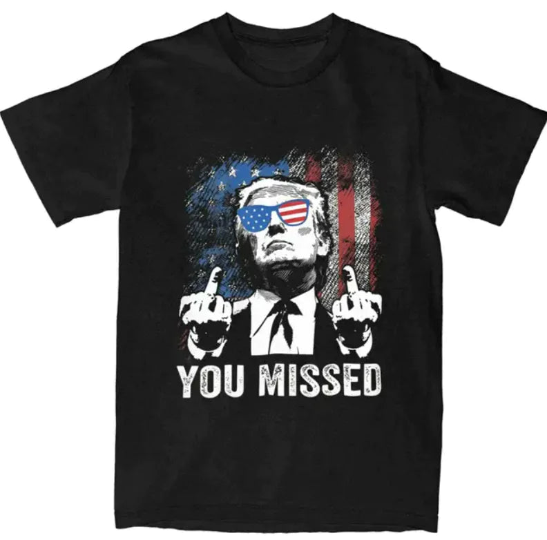 Funny Trump "You Missed" T-shirt | Trump 2024