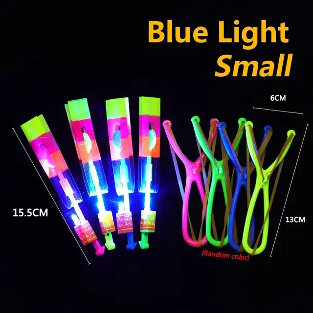 LED Light Arrow Rocket Helicopter Flying Toy