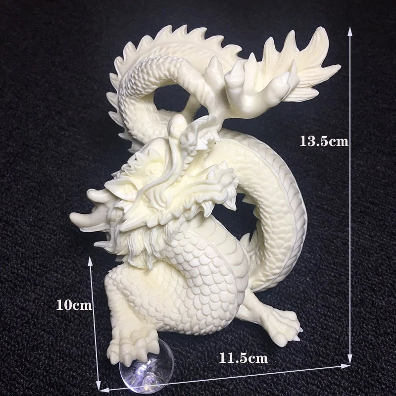 White Dragon Play Bead Statue