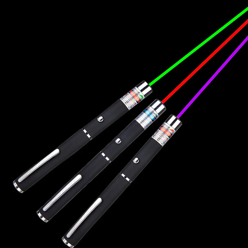 3 Packs 900Mile Laser Pointer Pen Green Blue Red Light Visible Beam Lazer