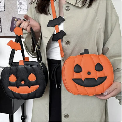 Halloween Pumpkin Crossbody Bag - Novelty Shoulder Purse for Women