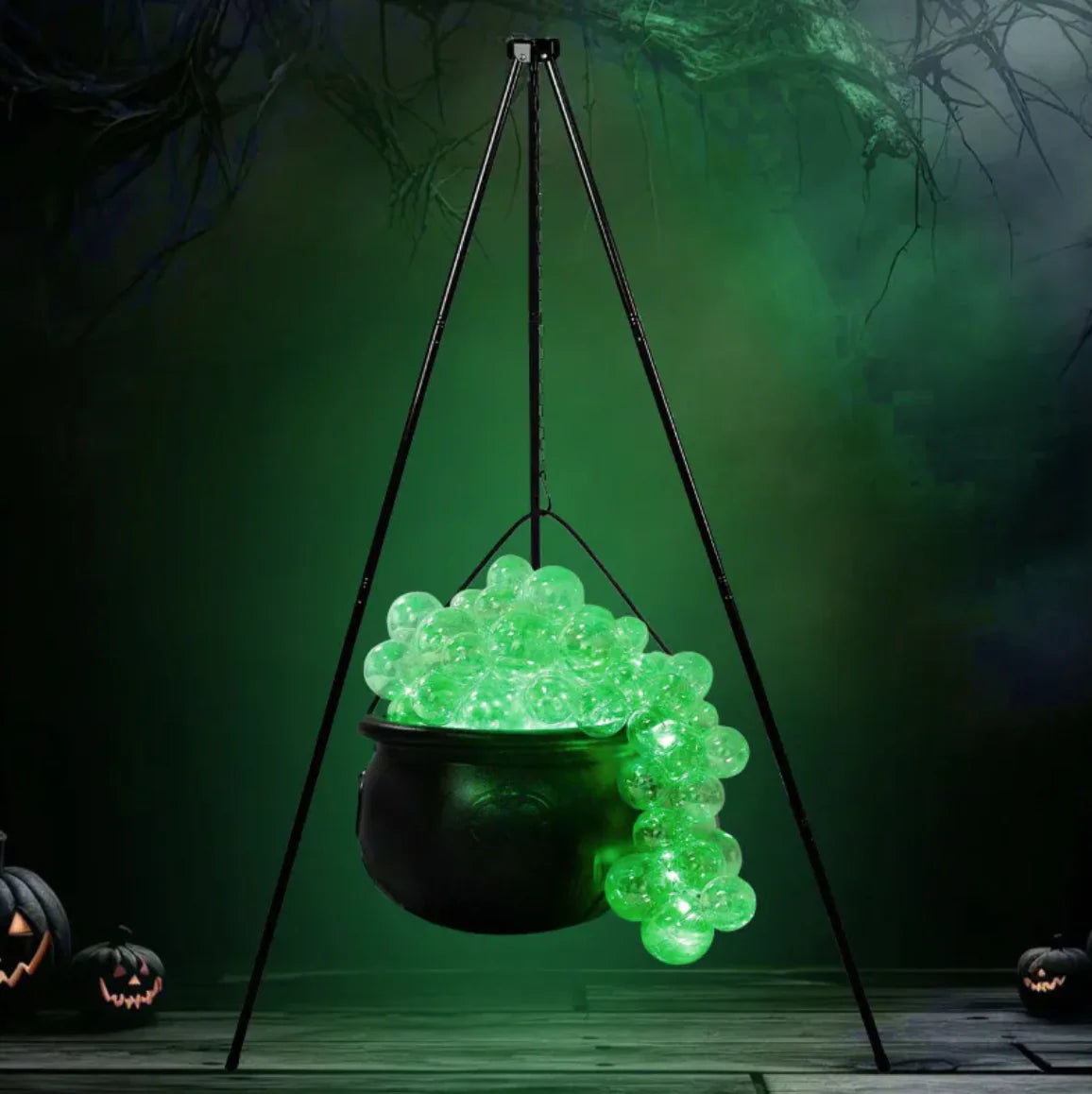 DIY Bubble Cauldron Halloween Decoration Set for Indoor Use