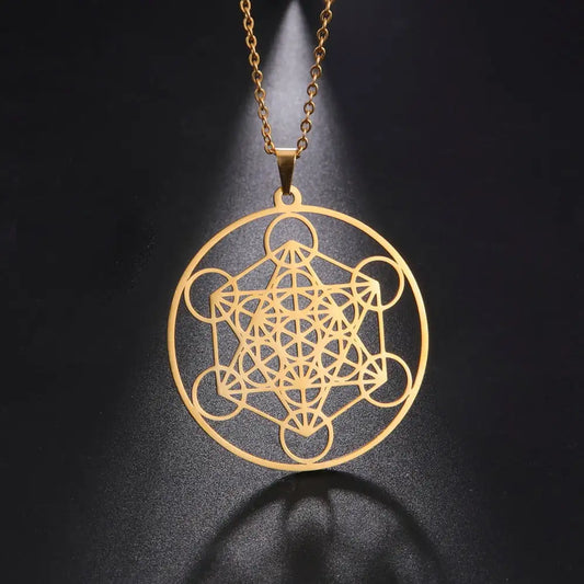 Archangel Metatron Cube Necklace