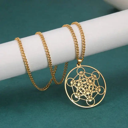 Archangel Metatron Cube Necklace