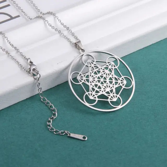 Archangel Metatron Cube Necklace