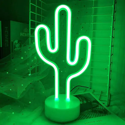 Cactus Neon Sign - USB or Battery Powered LED Light