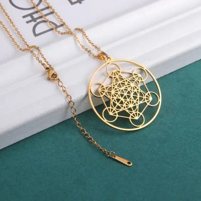 Archangel Metatron Cube Necklace